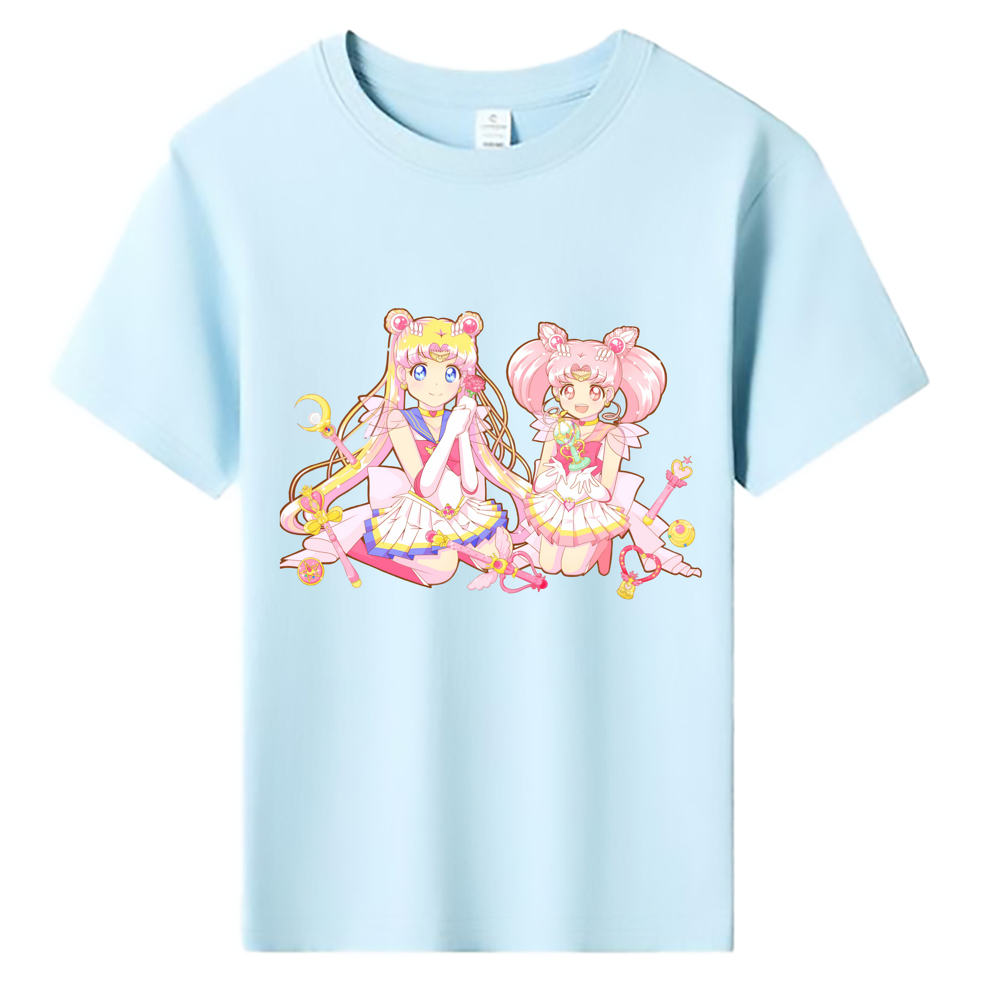 （画像用） 美少女戦士セーラームーン 月野 うさぎ つきの うさぎ Sailor Moon Tsukino Usagi 綿100％キッズTシャツ（フロントプリント）